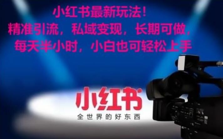 小红书最新玩法！精准引流，私域变现，长期可做，每天半小时，小白也可轻松上手【揭秘】-Zv头条